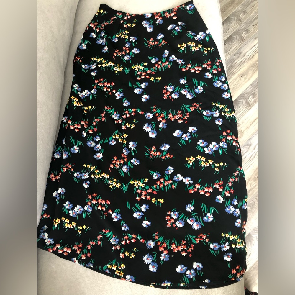 Long floral skirt
